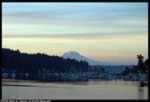Mt. Ranier at sunrise - Gig Harbor, Washington (17kb)