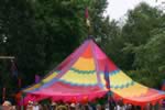 Colorful tents abound (39kb)